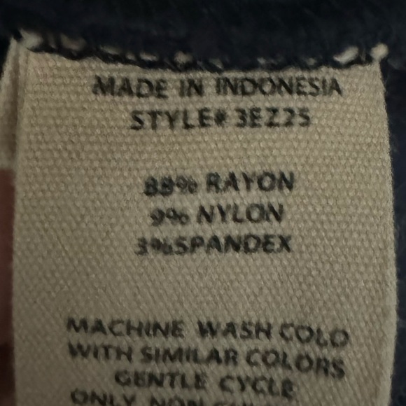 Soft Surroundings Navy Blue Pull On Pants Size Large Petite - Picture 5 of 5